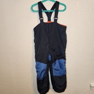 Old Navy Snow Bib Blue Orange Size 5t M Snow Suit